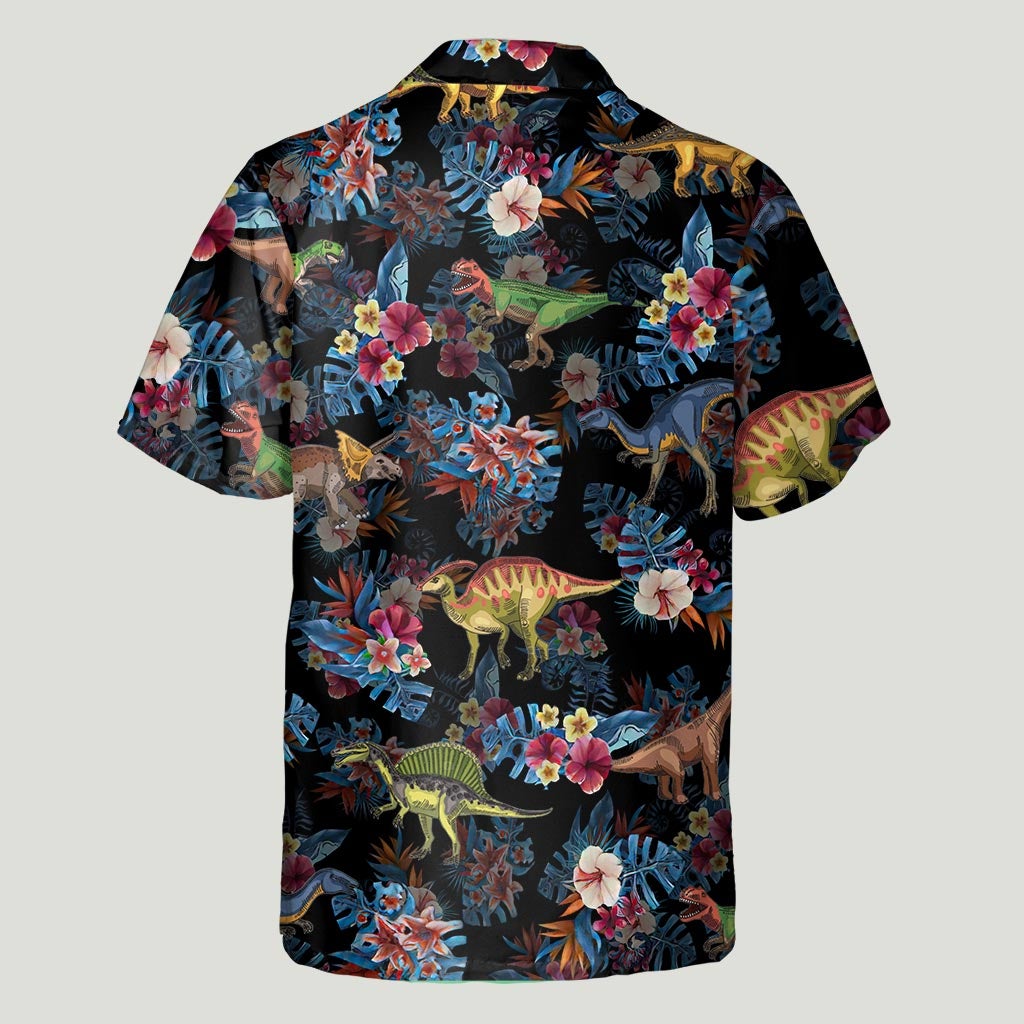Tropical Vibes - Dinosaur Hawaiian Shirt