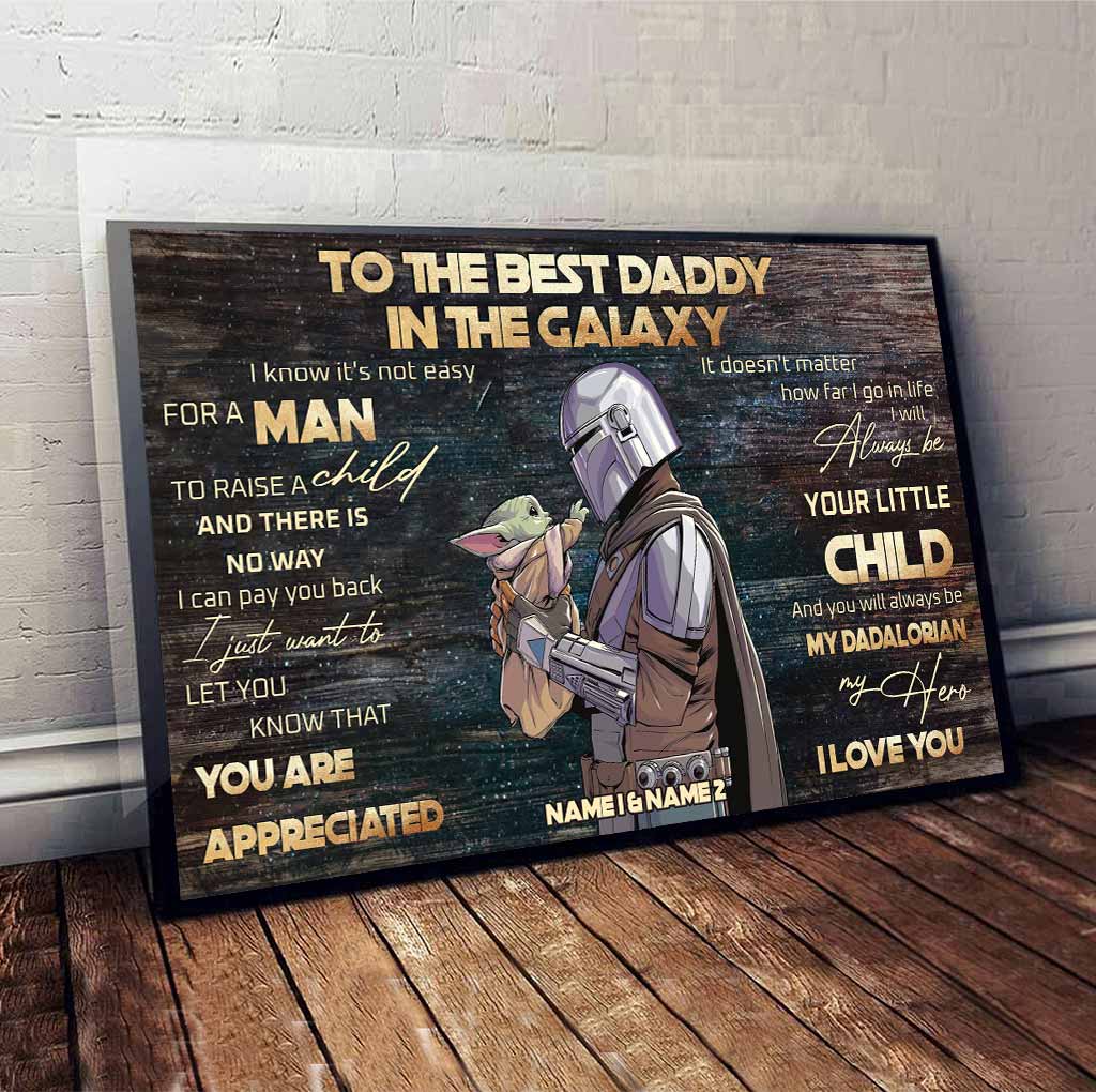 To The Best Daddy - Personalized The Force Poster