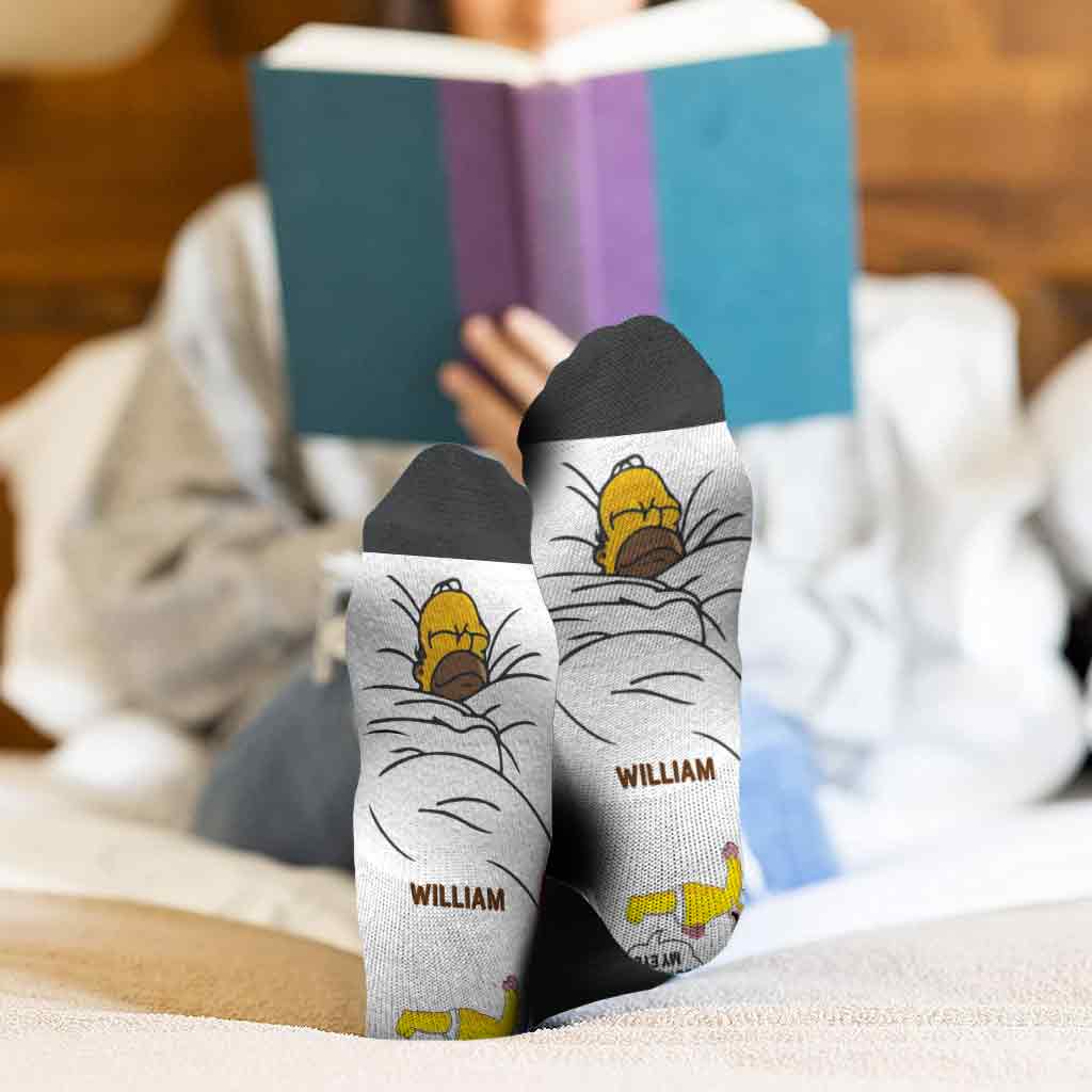 I'm Not Sleeping - Personalized Father Socks