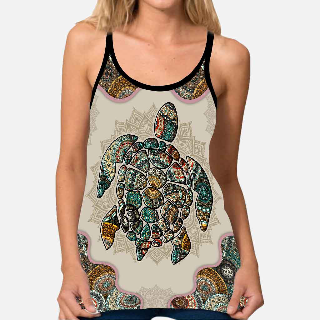 Salty Lil' Beach - Turtle Cross Tank Top