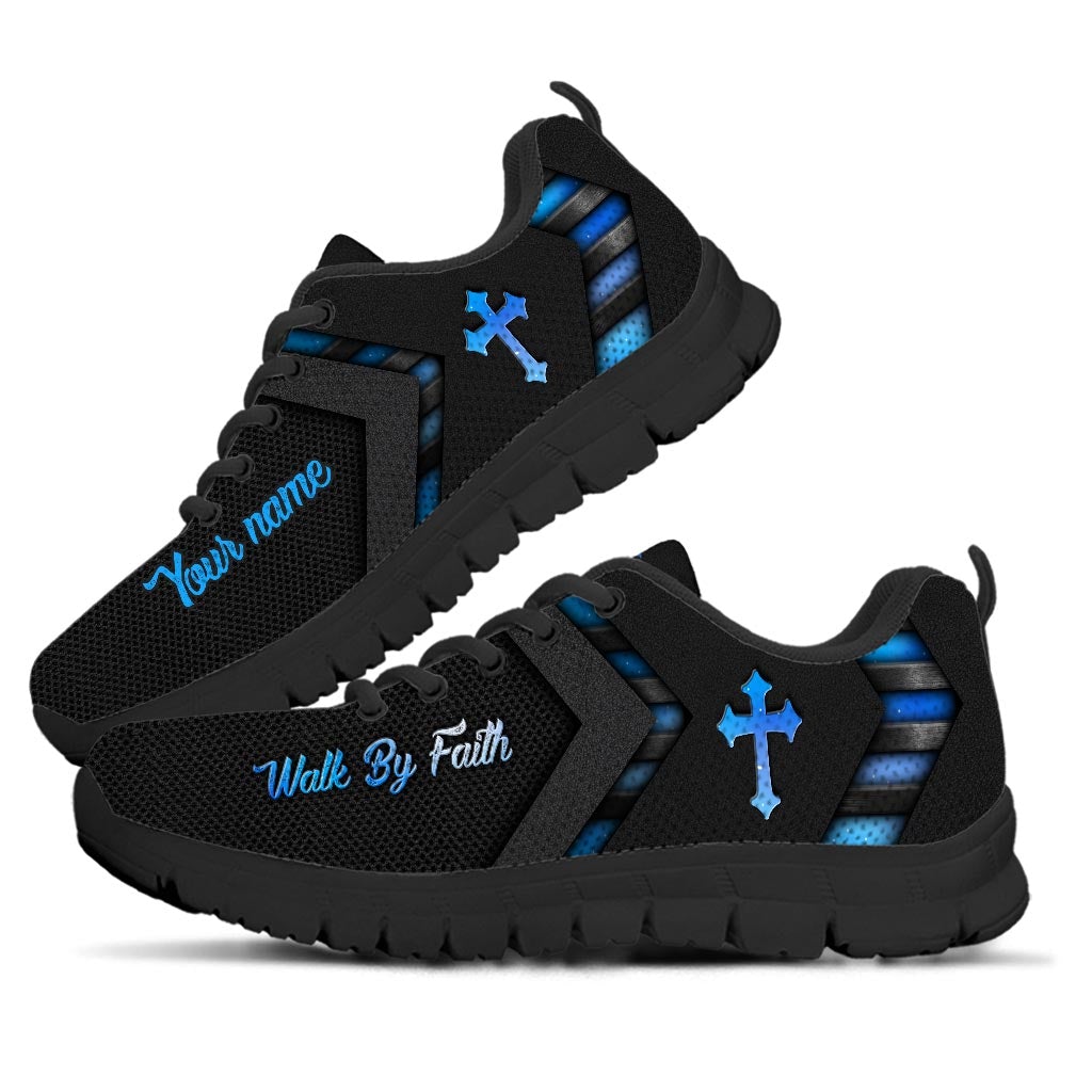 Walk By Faith - Personalized Christian Sneakers