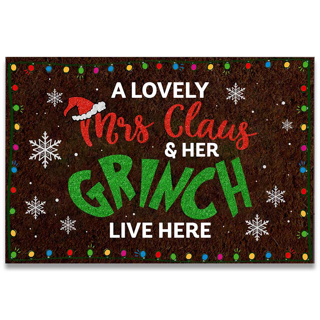 Lovely Couple - Christmas Couple Doormat