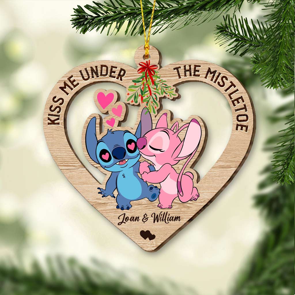 Ohana Love - Personalized Christmas Ornament (Printed On Both Sides)