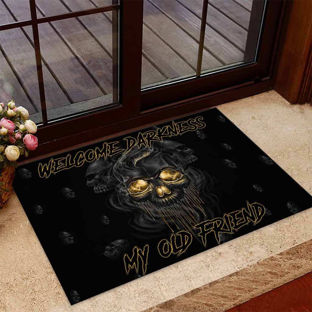 Welcome Darkness - Skull Doormat