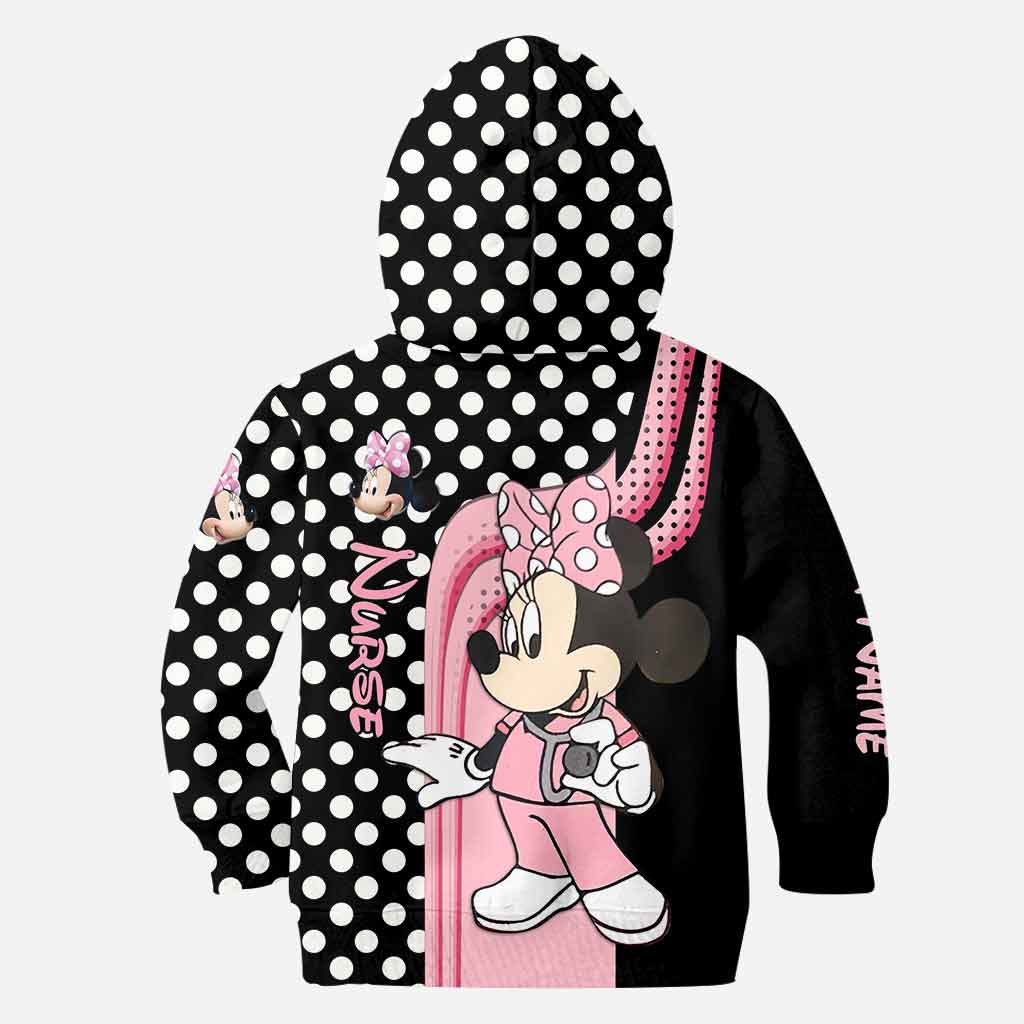 Mouse Ears And Nurse - Personalized Hoodie And Leggings