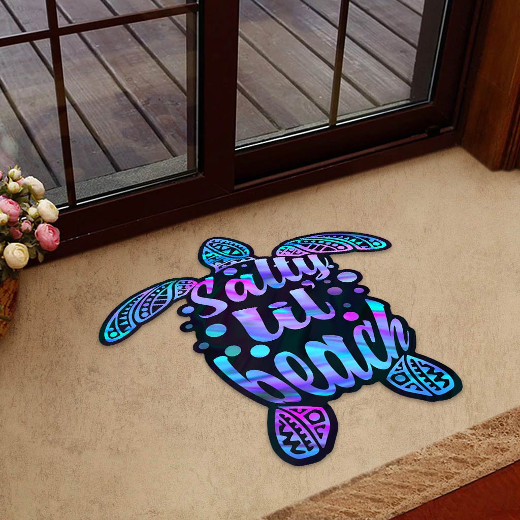 Salty Beach - Turtle Shaped Doormat