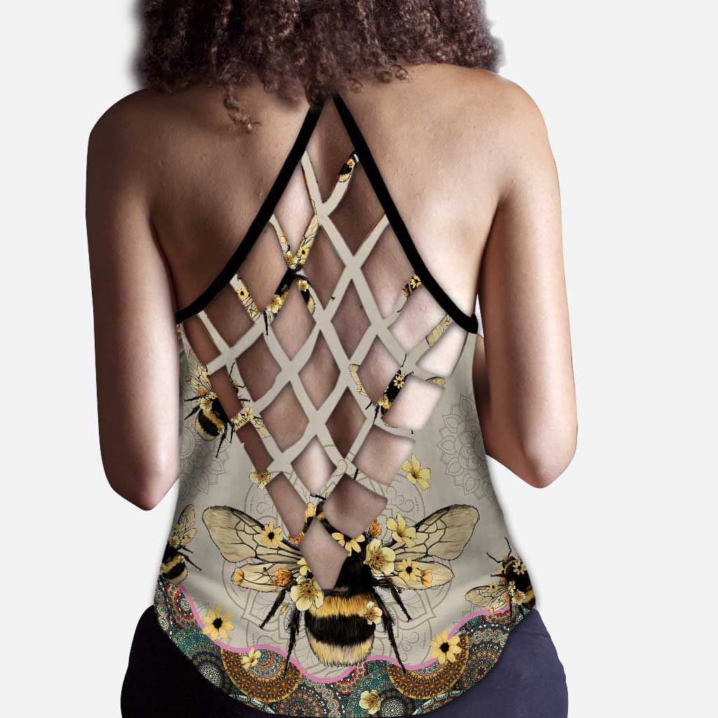 Queen Bee Cross Tank Top