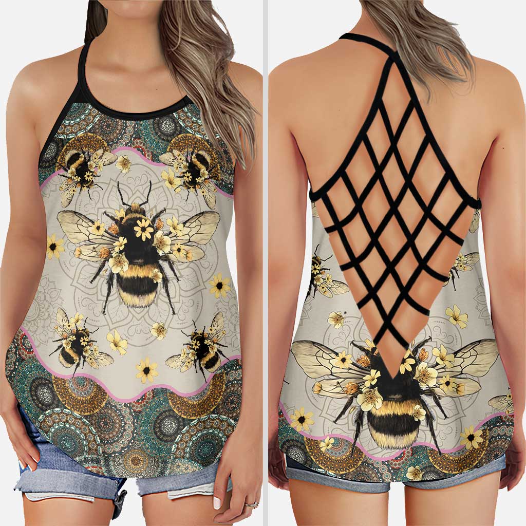 Queen Bee Cross Tank Top