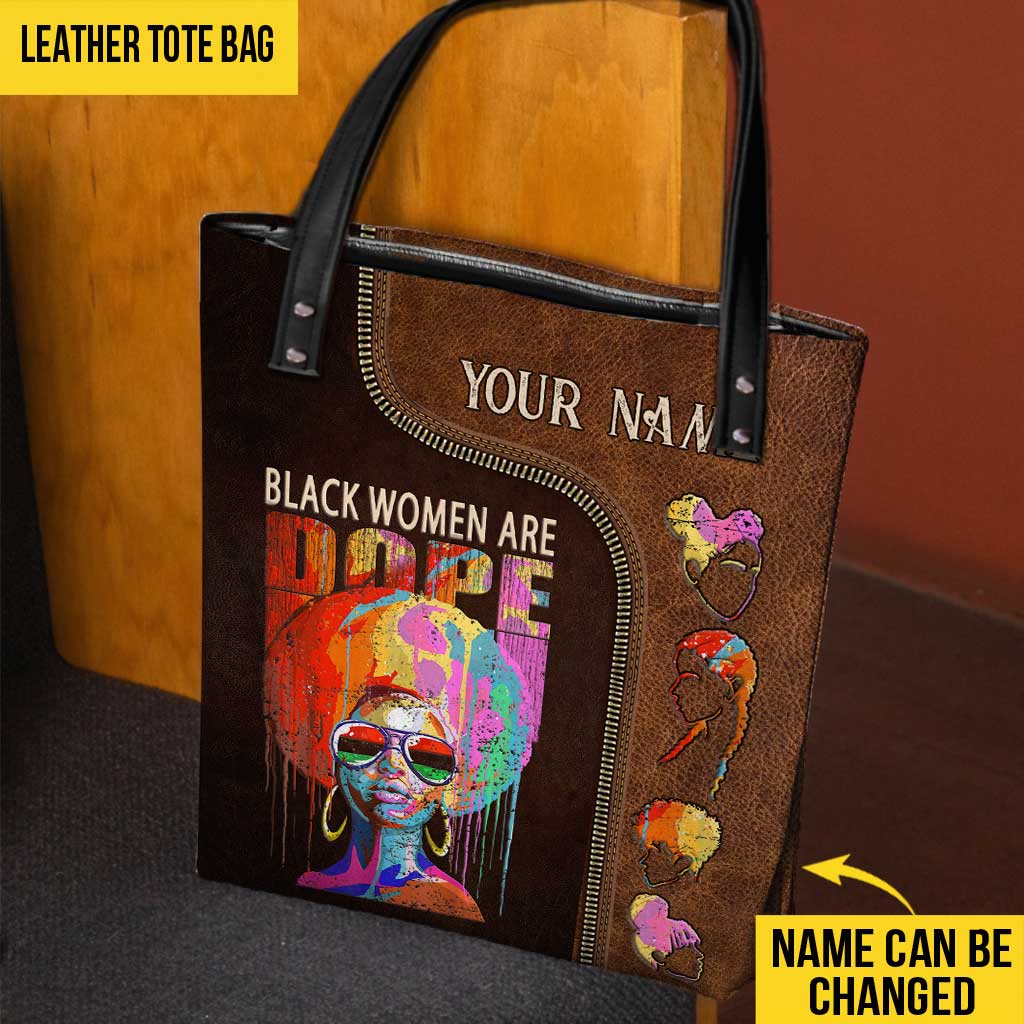Black Women Are Dope - African American Personalized Tote Bag