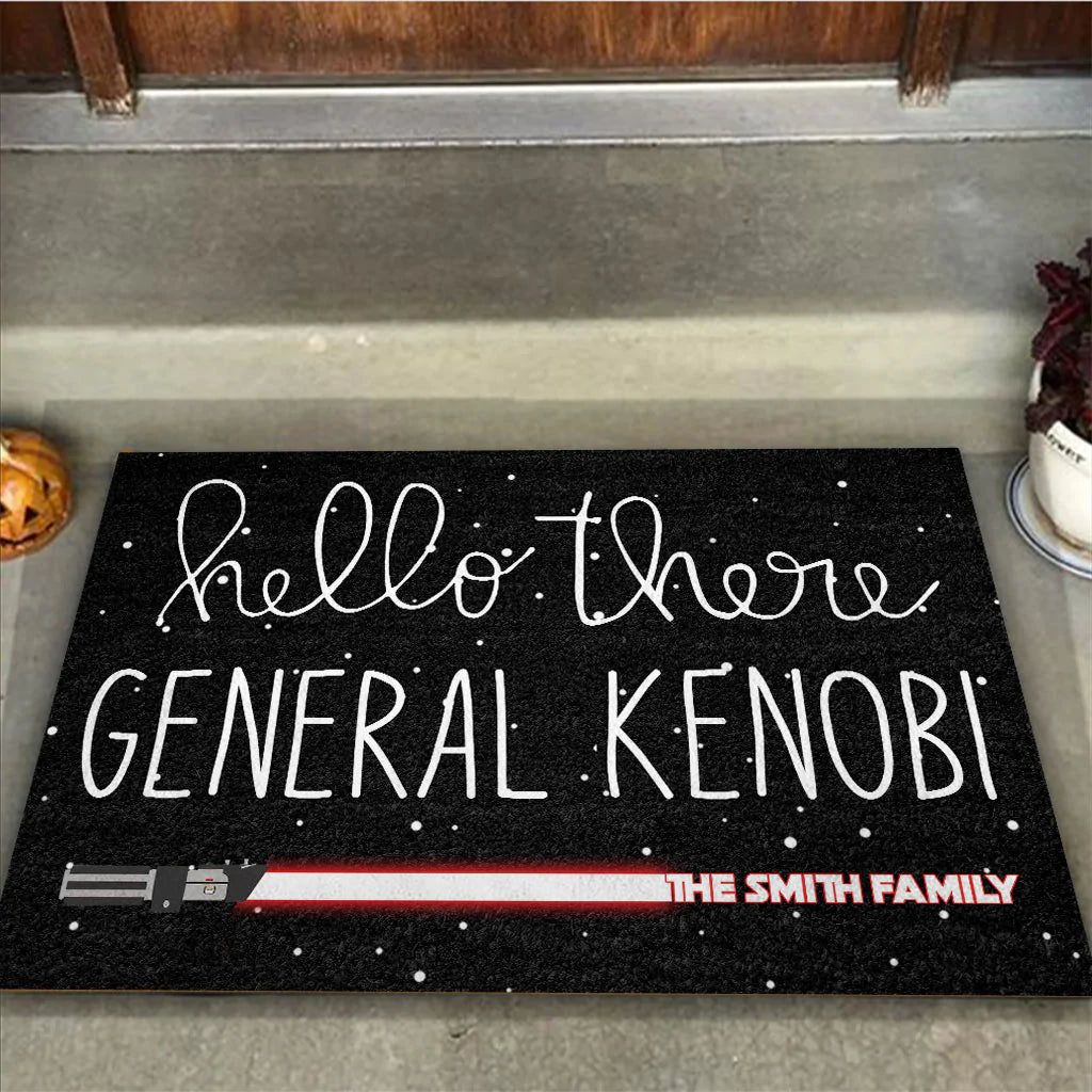 Hello There General - Personalized The Force Doormat