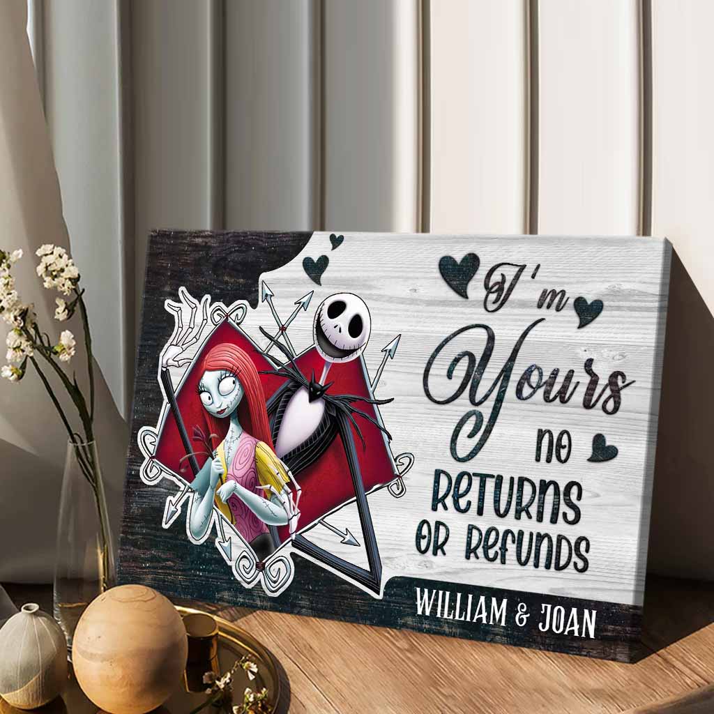 I'm Yours - Personalized Couple Nightmare Canvas And Poster