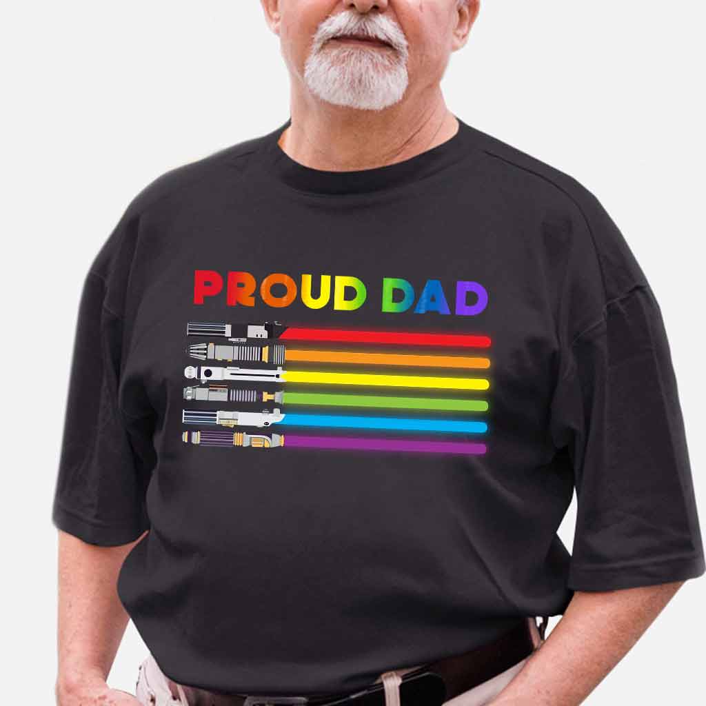 Proud Dad - Personalized LGBT Support T-shirt and Hoodie