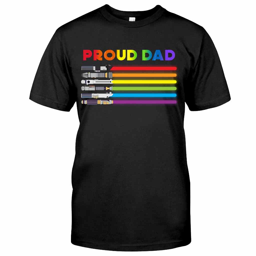 Proud Dad - Personalized LGBT Support T-shirt and Hoodie