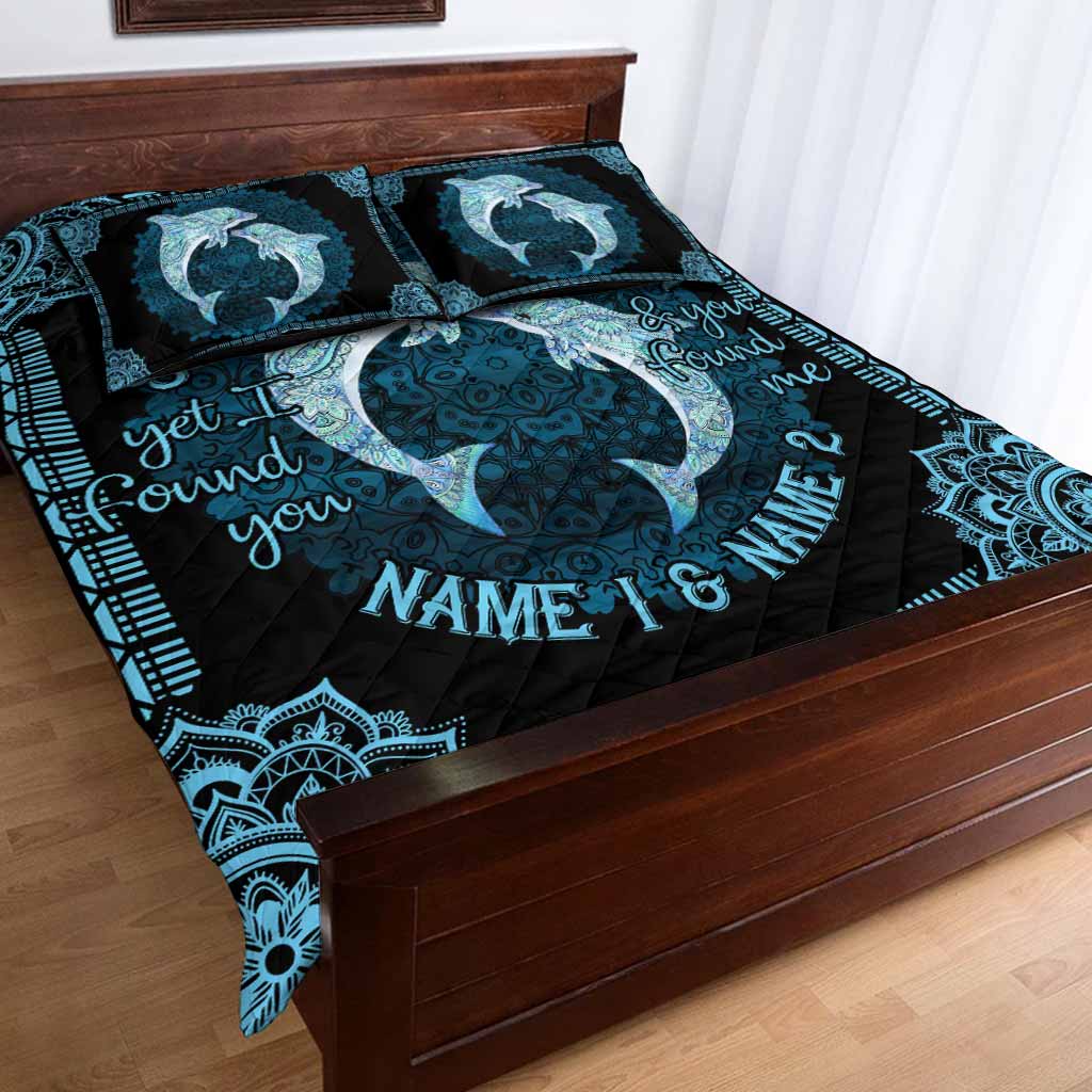 So Many In The Ocean Dolphin Lovers Personalized Quilt Set