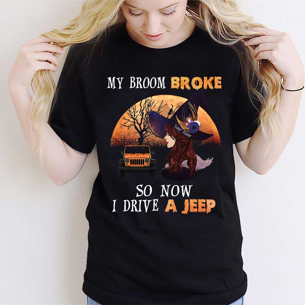 Some Witches Don't Like Brooms - Personalized Halloween Car T-shirt and Hoodie