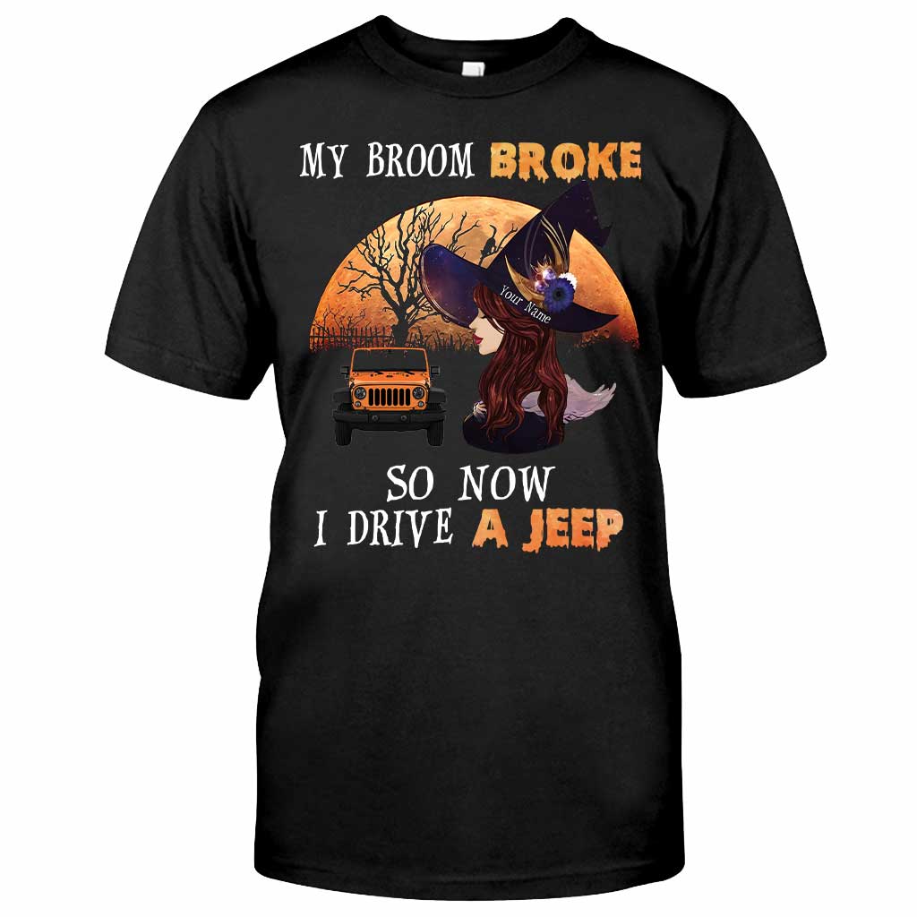 Some Witches Don't Like Brooms - Personalized Halloween Car T-shirt and Hoodie