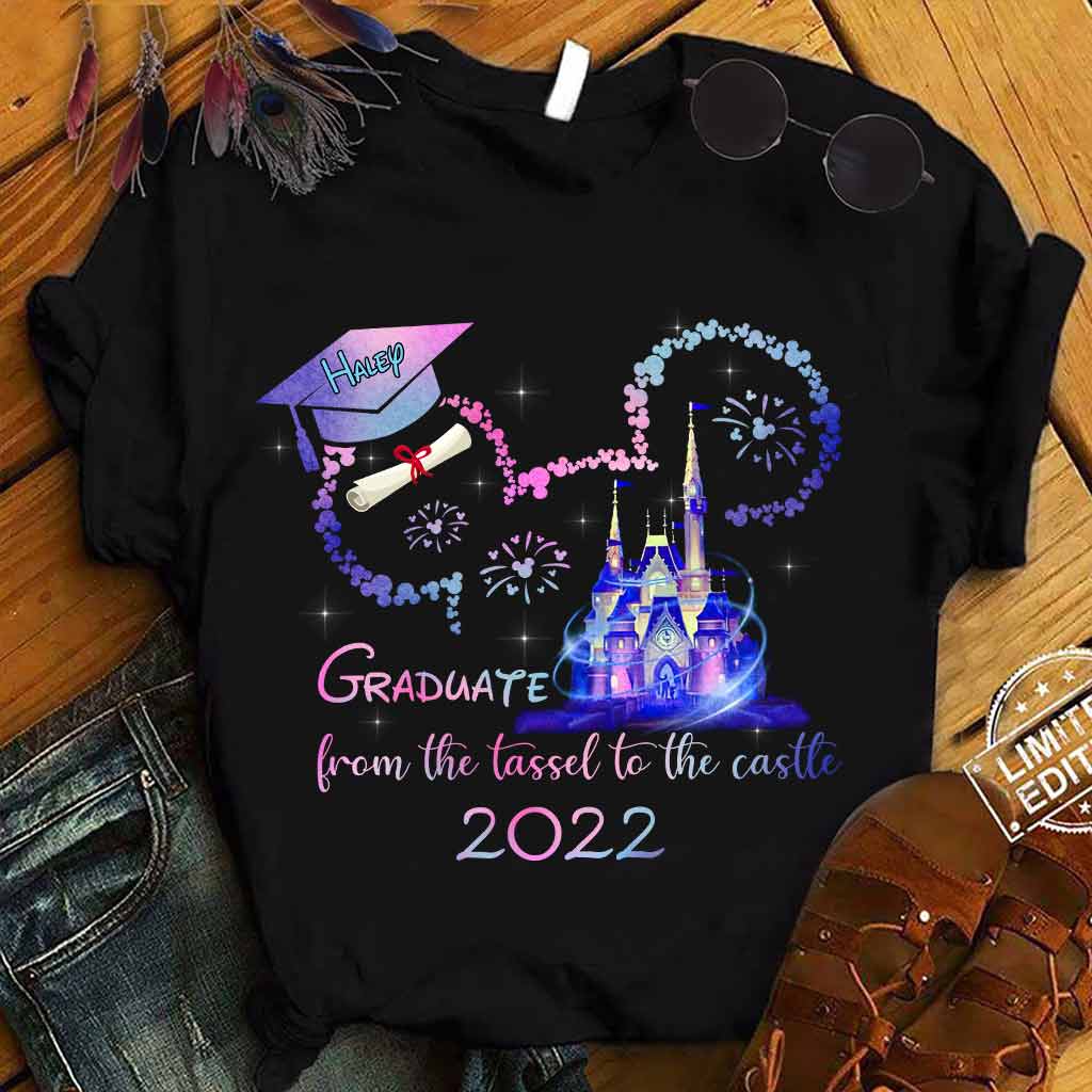 From The Tassel To The Castle - Personalized Graduation T-shirt and Hoodie