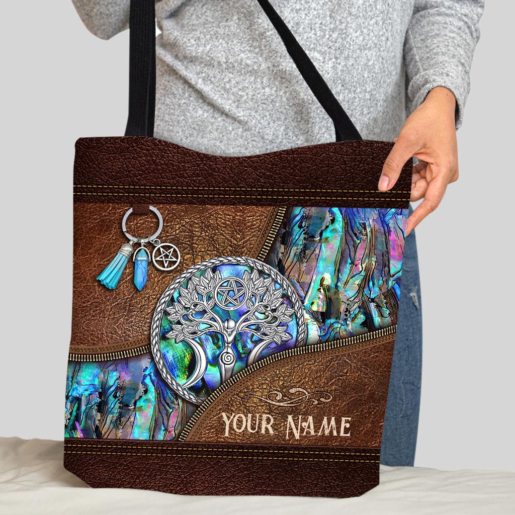 Witch Goddess Tripple Moon - Personalized Witch Tote Bag