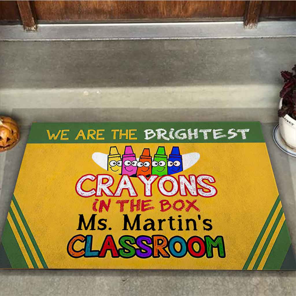 We Are The Brightest Crayons - Personalized Teacher Doormat