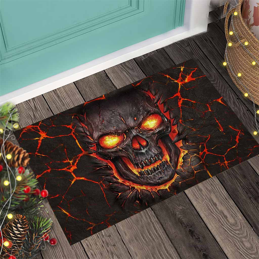 Lava Skull Doormat