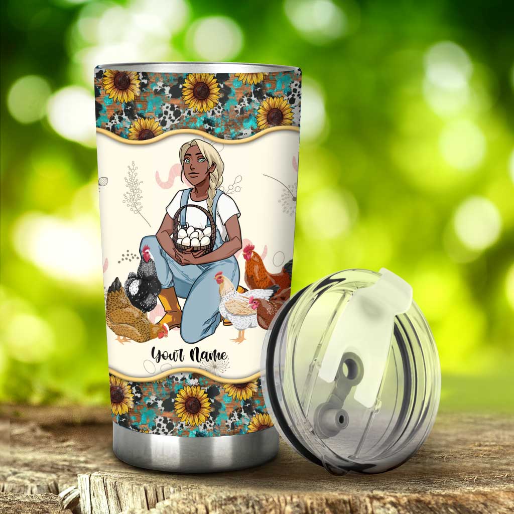 Chicken Lady Classy Sassy And A Bit Smart Assy - Personalized Chicken Tumbler