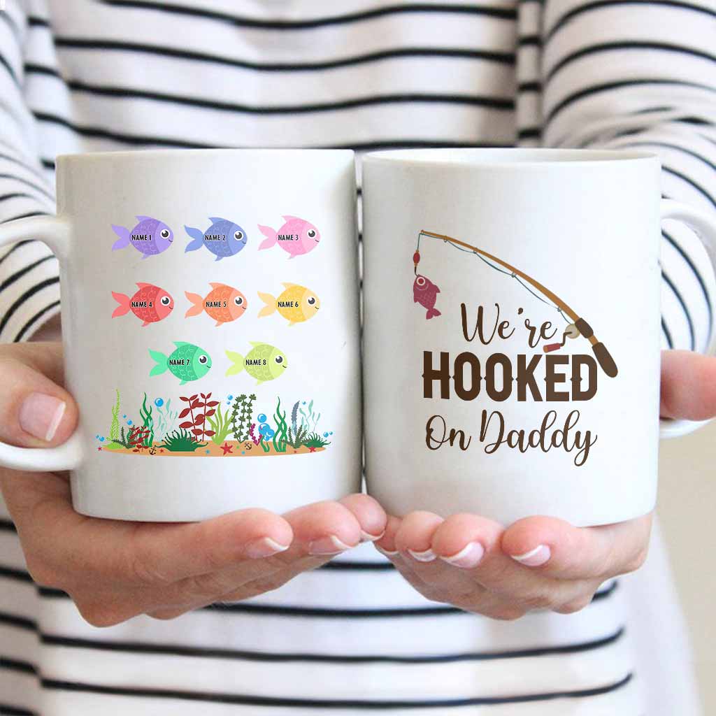 Daddy's Little Fishes - Personalized Father's Day Fishing Mug