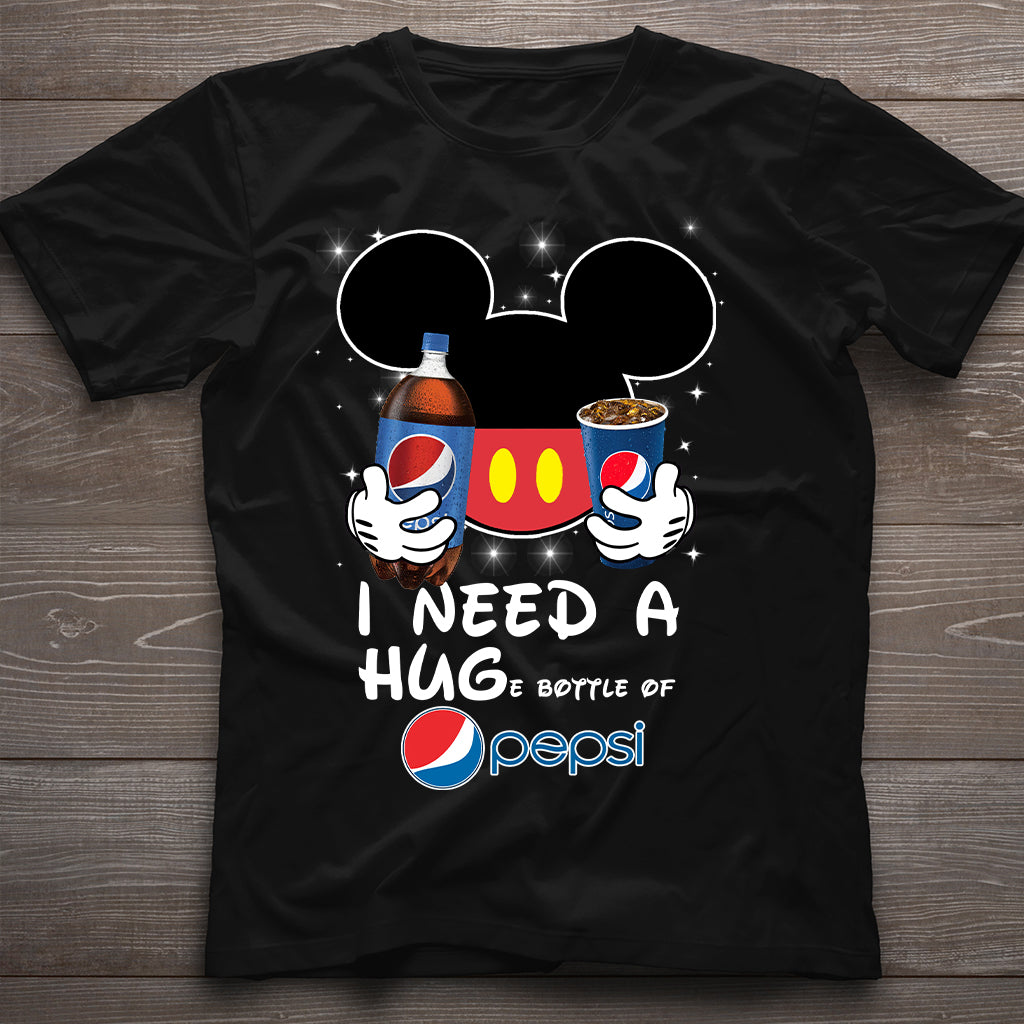 I Need A Hug Funny Blue Soft Drink T-shirt and Hoodie