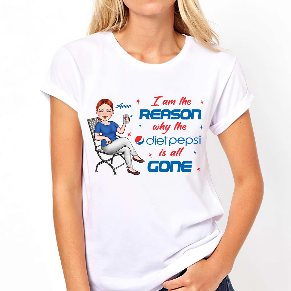 I Am The Reason - Personalized Blue Soft Drink T-shirt and Hoodie