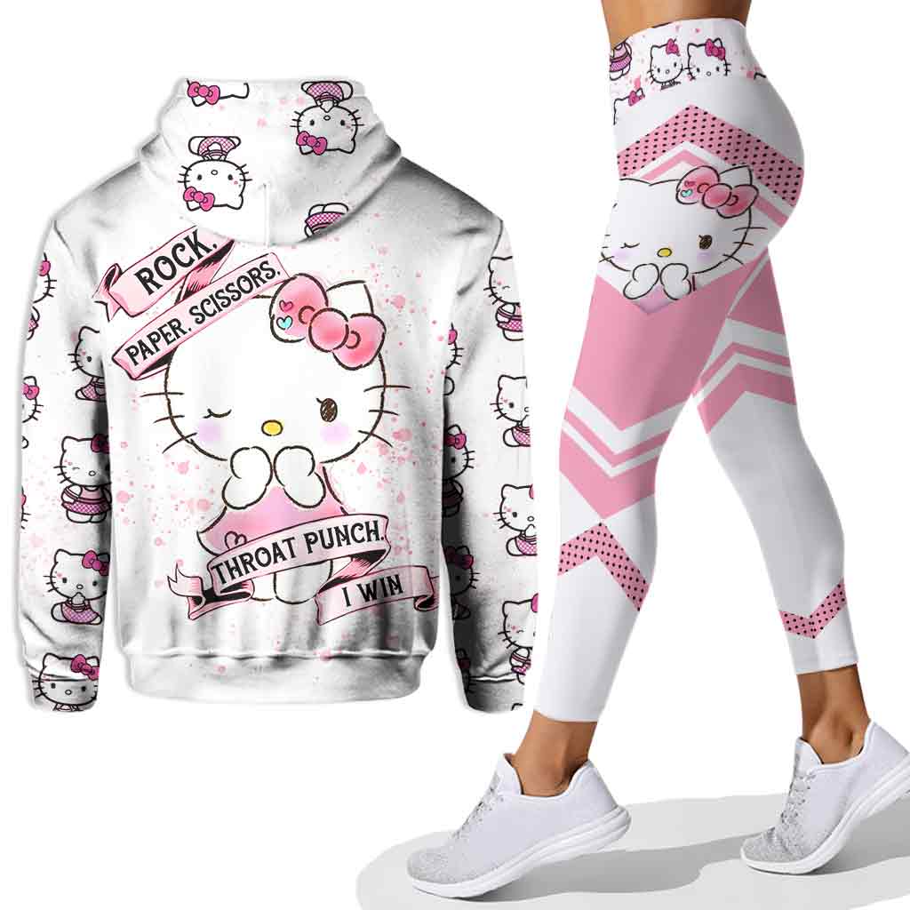 Little Kitty - Personalized White Kitten Hoodie and Leggings