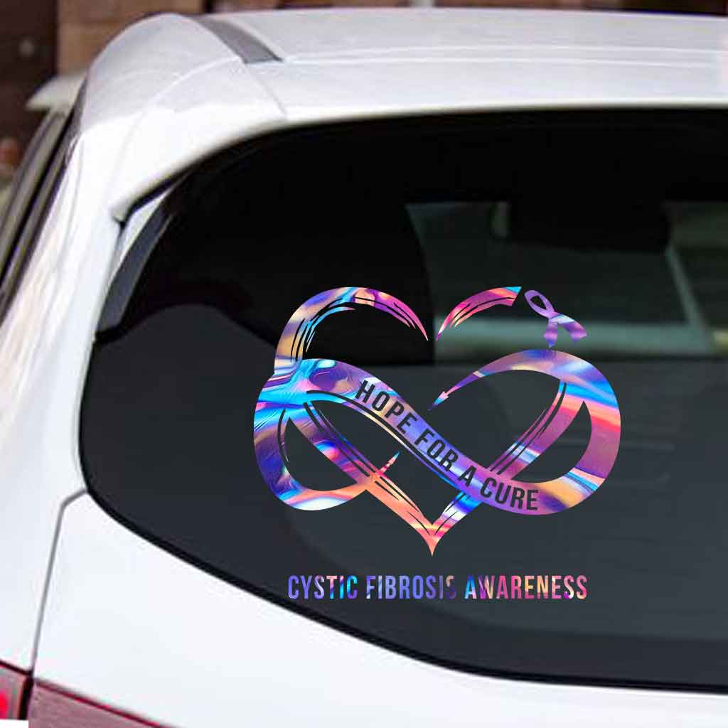 Hope For A Cure - Cystic Fibrosis Awareness Decal Full