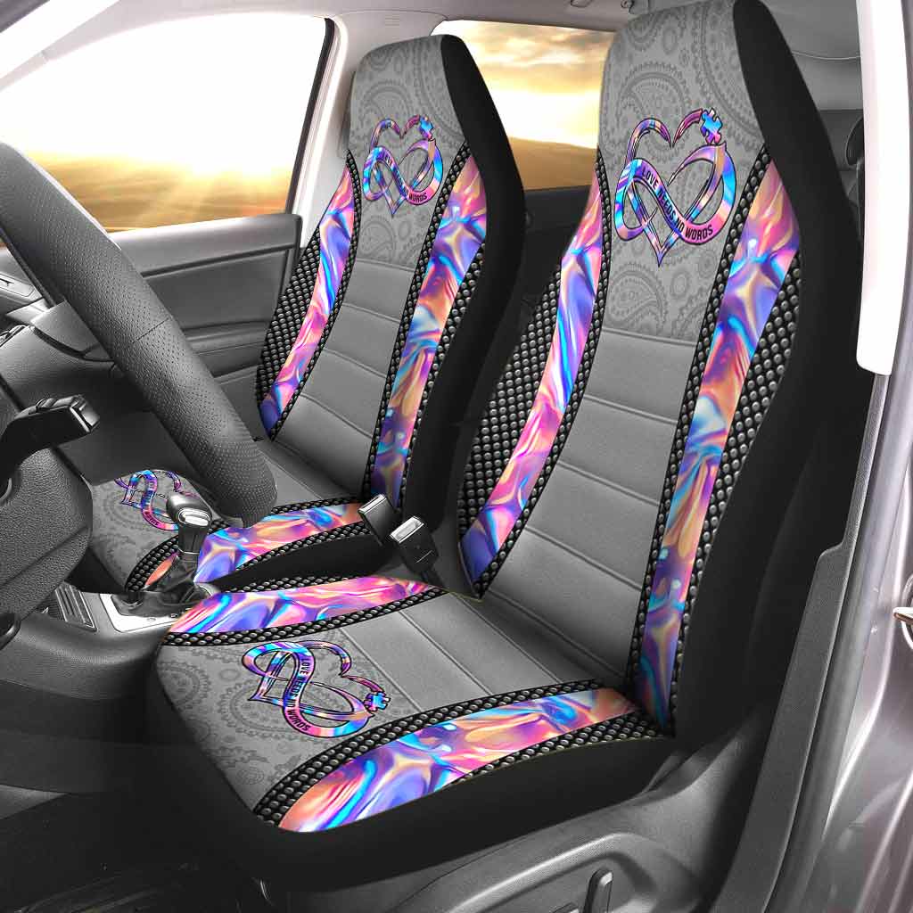 Love Needs No Words  - Autism Awareness Seat Covers