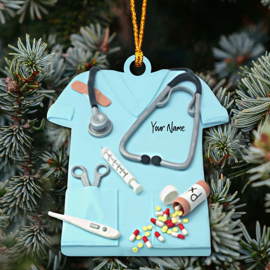 Nurse Life Christmas Is Coming - Personalized Ornament (Printed On Both Sides)