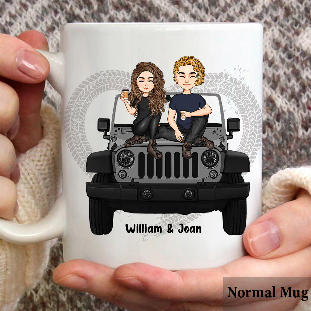 Years Of Life Behind Bars - Personalized Couple Car Mug