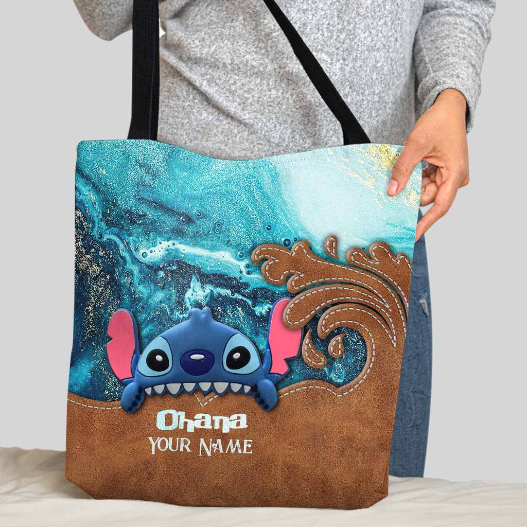 Ohana Summer Vibes - Personalized Ohana Tote Bag