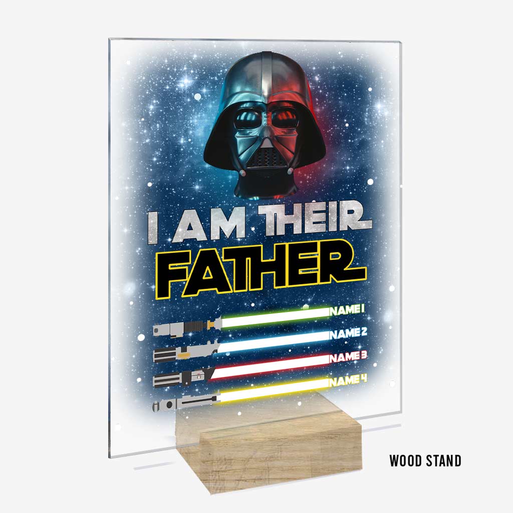 I Am Their Father - Personalized Father's Day Transparent Acrylic Plaque