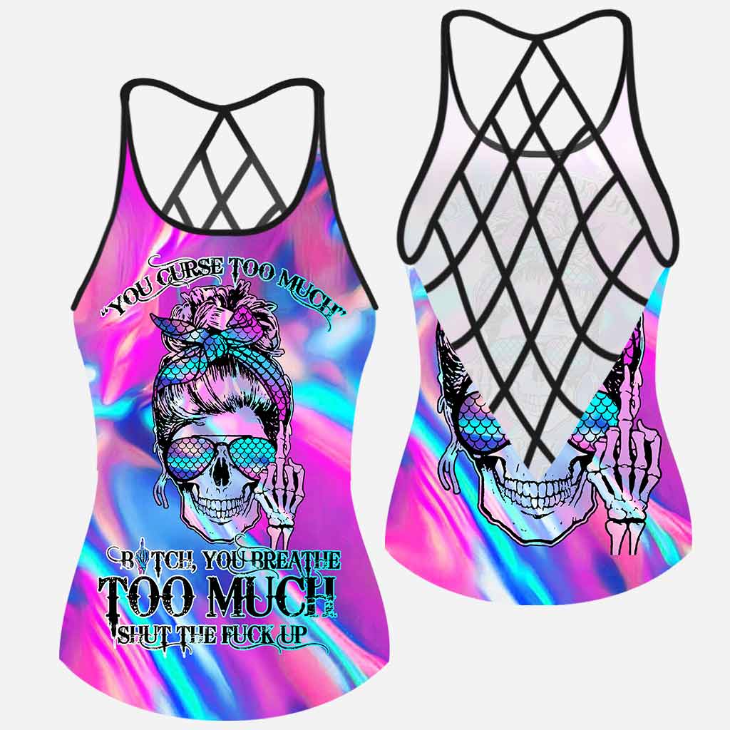 You Curse Too Much - Skull Cross Tank Top