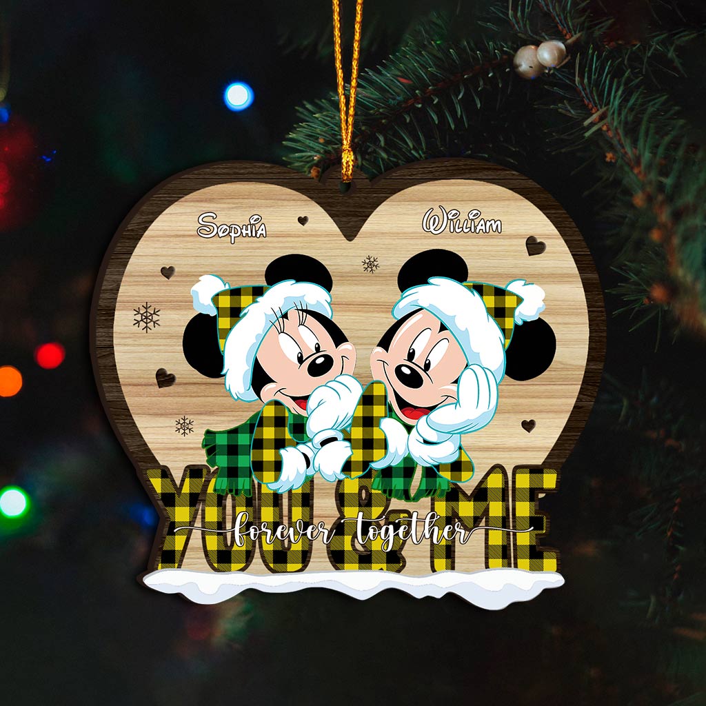 Forever Love - Personalized Christmas Couple Ornament