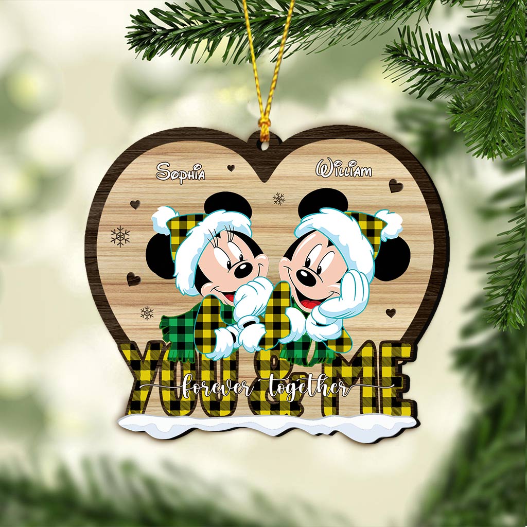 Forever Love - Personalized Christmas Couple Ornament