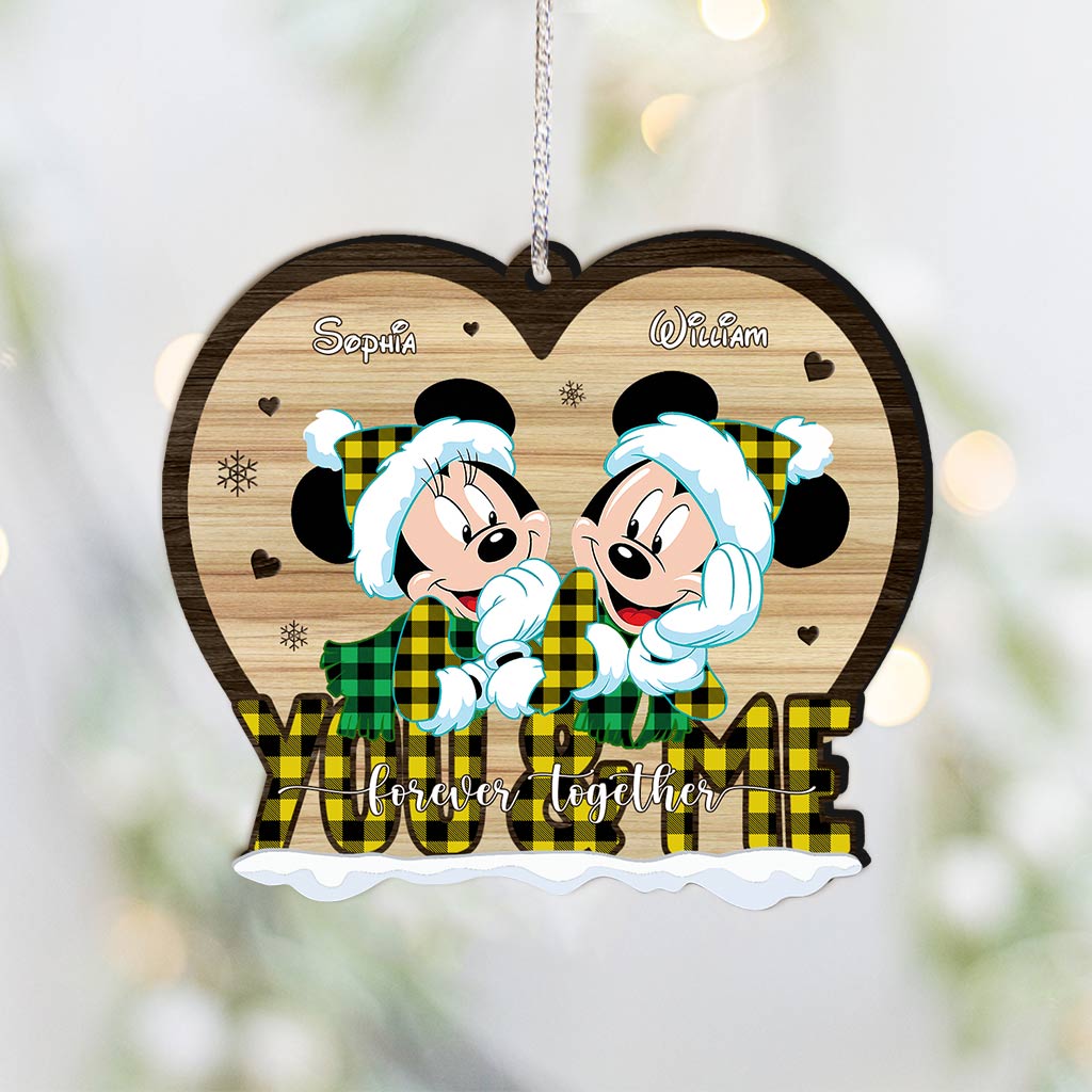 Forever Love - Personalized Christmas Couple Ornament