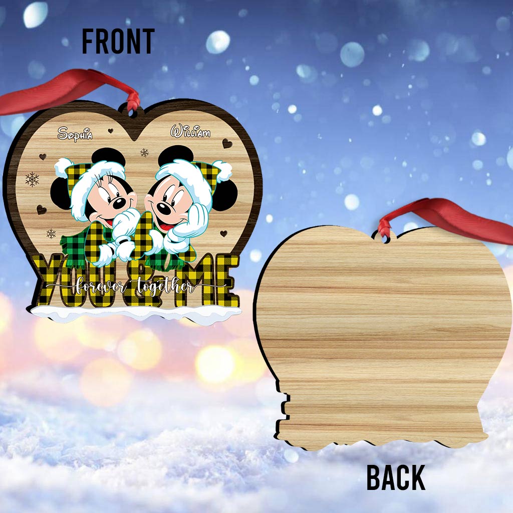 Forever Love - Personalized Christmas Couple Ornament