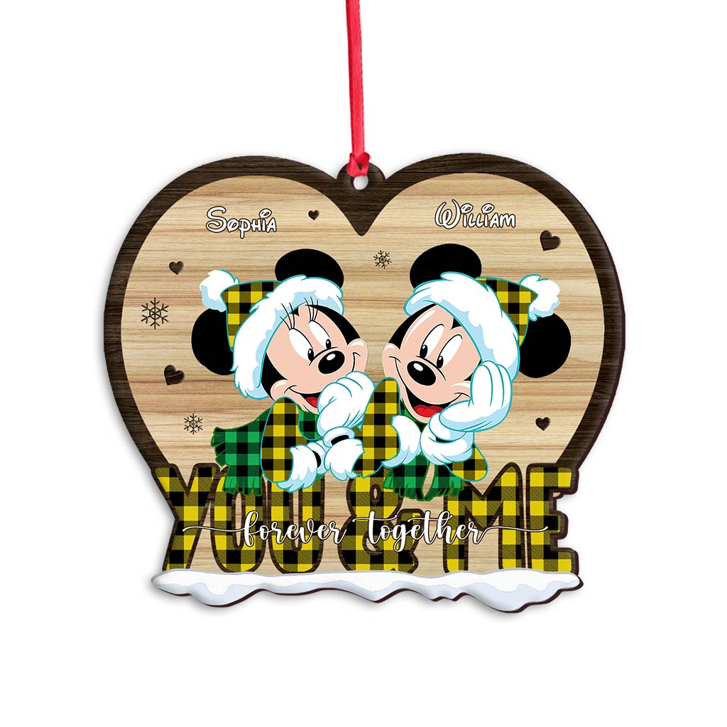 Forever Love - Personalized Christmas Couple Ornament