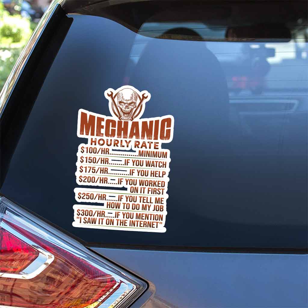 Mechanic Hour Rate Decal Full 062021