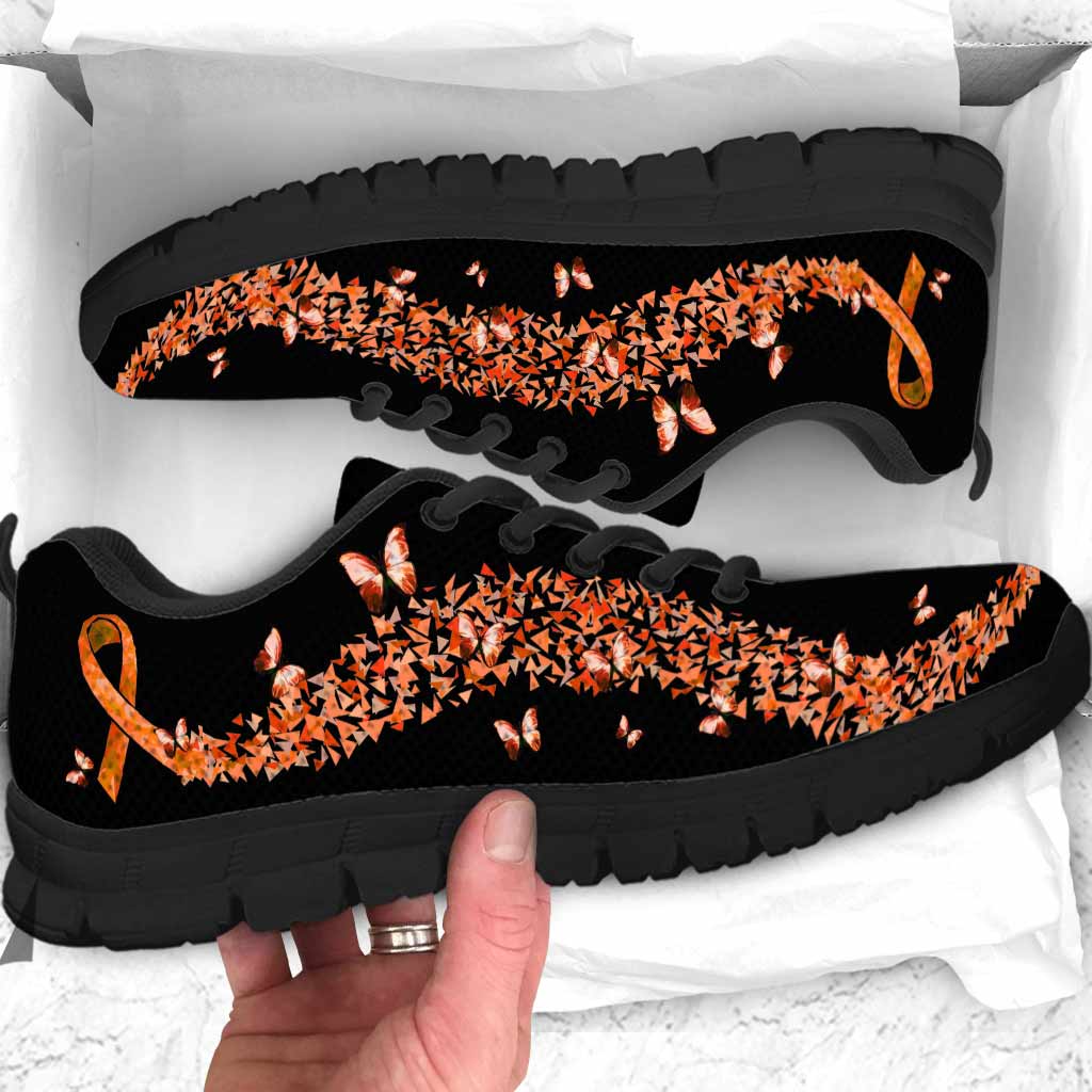 Never Give Up Multiple Sclerosis Awareness Sneakers Silveryprints