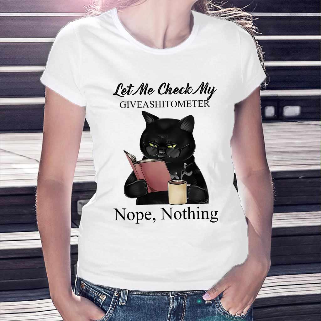 Let Me Check  - Black Cat T-shirt And Hoodie 062021