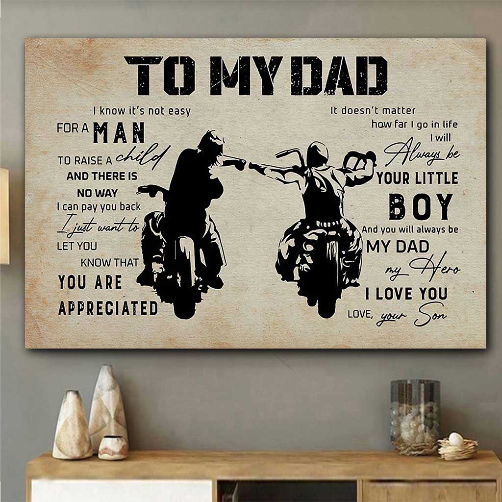 To My Dad  - Biker Poster 062021