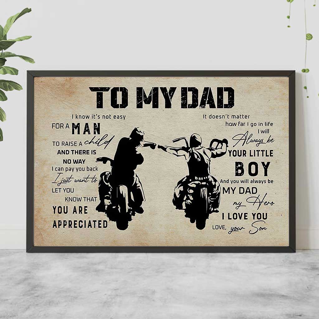 To My Dad  - Biker Poster 062021