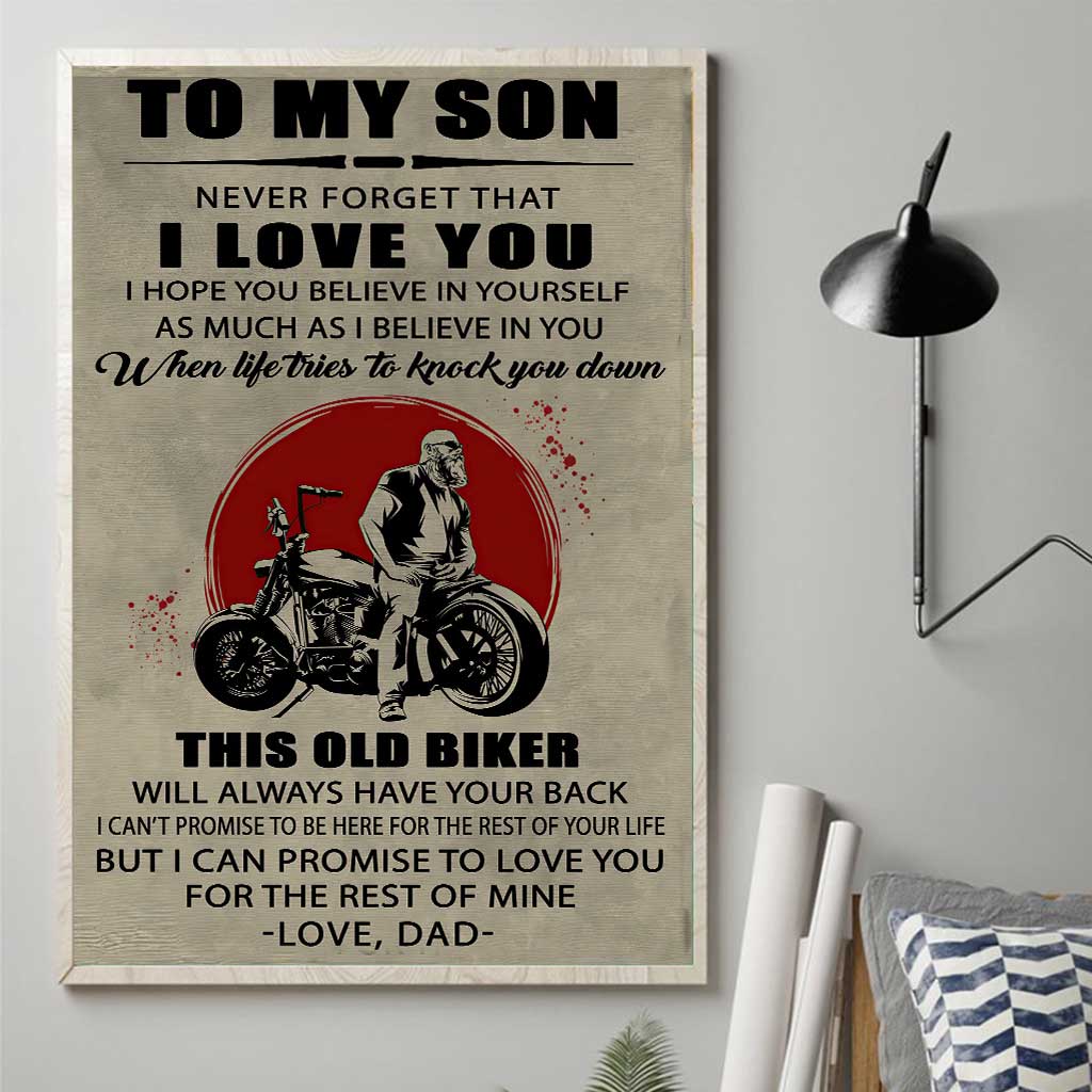 To My Son - Biker Poster 062021