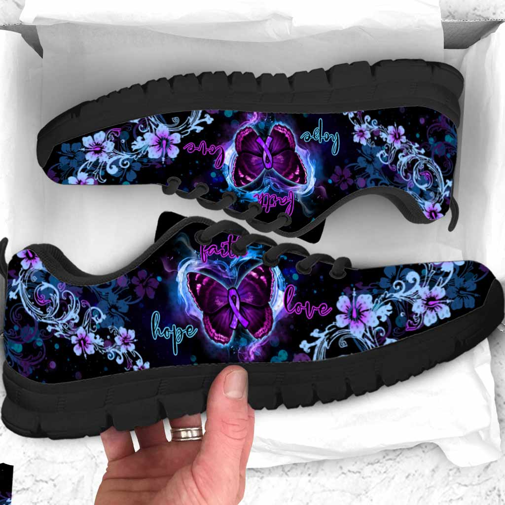 Faith Hope Love - Alzheimer Awareness Sneakers 072021