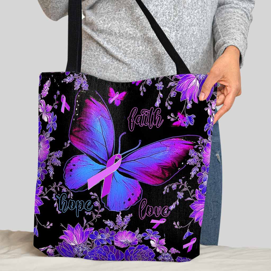 Faith Hope Love - Alzheimer Awareness Tote Bag 072021