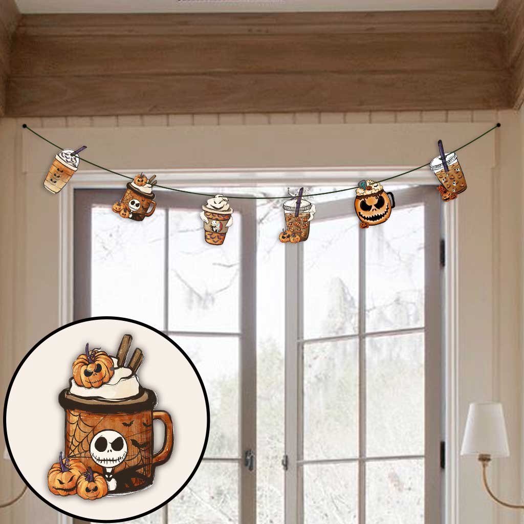 Nightmare Latte - Halloween Nightmare 6 Pieces Garland